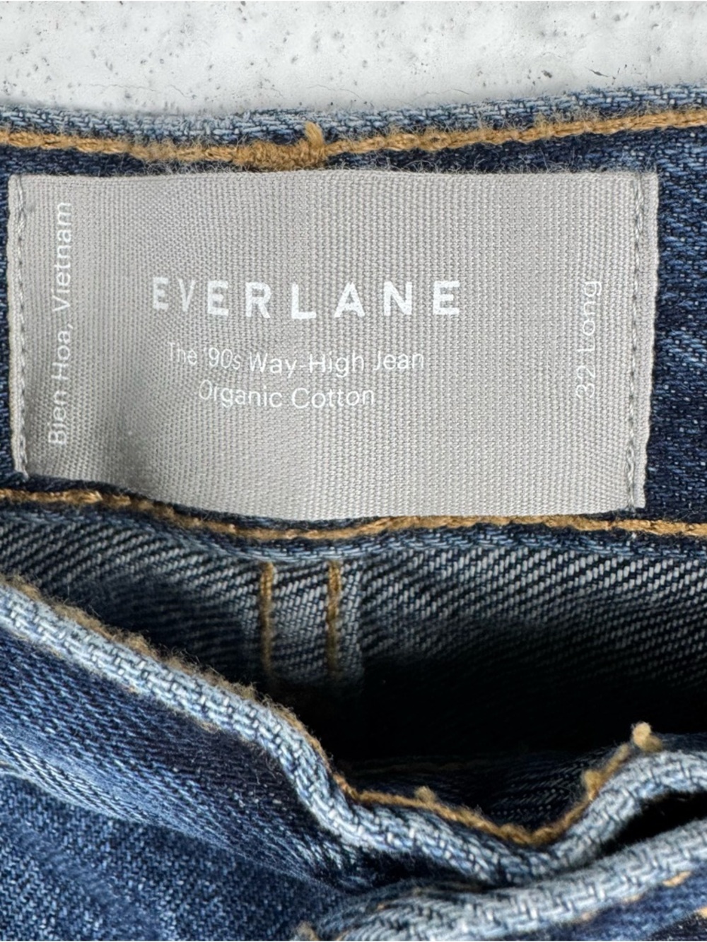Everlane The 90s Way-High Jean Organic Cotton Denim Jeans 32 Long - Picture 4 of 11